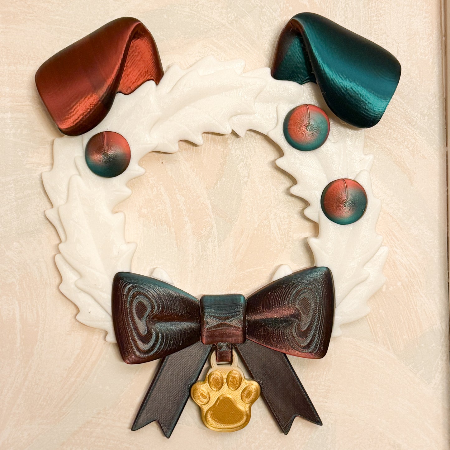 Santa Paws Wreath | 3D Printed